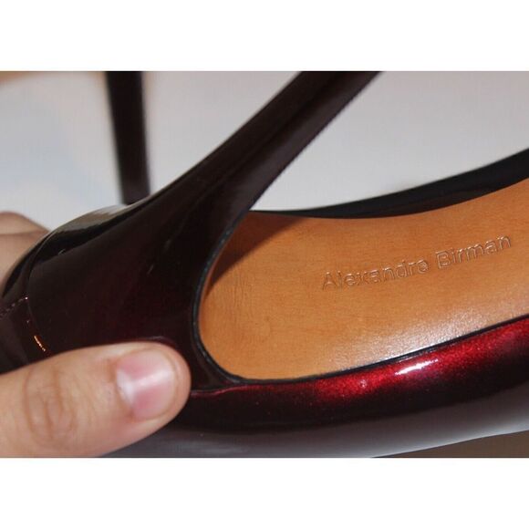 NEW Alexandre Birman Fechado Salto Alto Red Moroccan Heels NWT - Picture 8 of 10